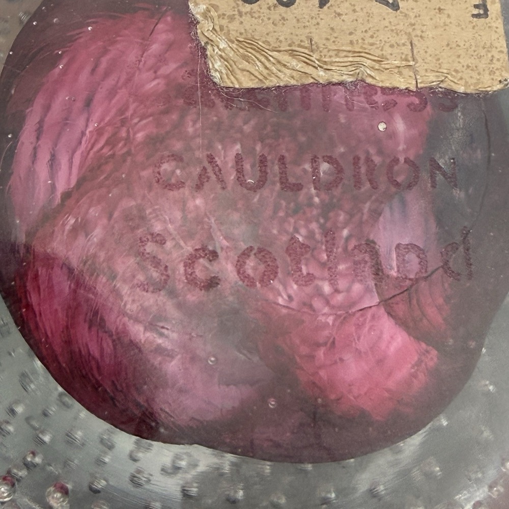 Caithness Cauldron Scotland Pink Ribbon Swirl Glass Paperweight P63758 1982 - Picture 9 of 12
